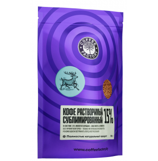 Кофе сублимированный с молотым 15%